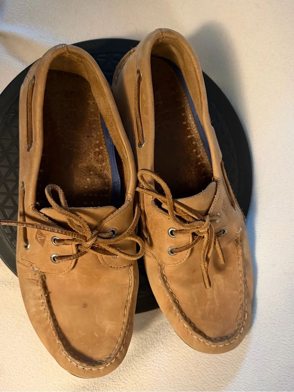 Sperry Tan Leather Men’s Boat Shoes sz 13